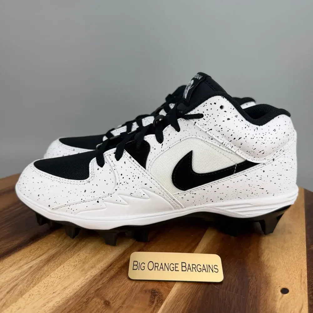 Nike Air Jordan Stadium 90 Low TD White Black Cleats HQ0210-100 Men's 9.5 NEW